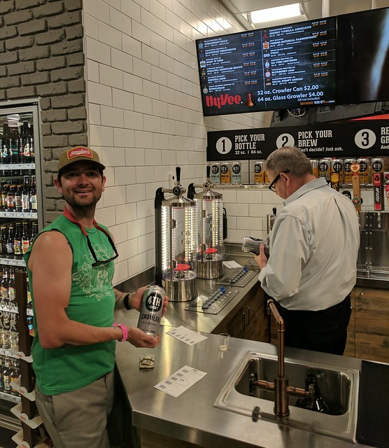 Gettin a crowler at Hy-Vee