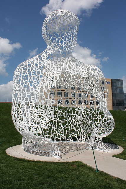 The Nomade sculpture downtown