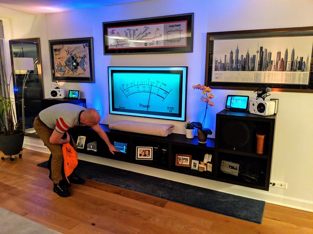 Mitch's brother's setup is very a/v clean and nice.