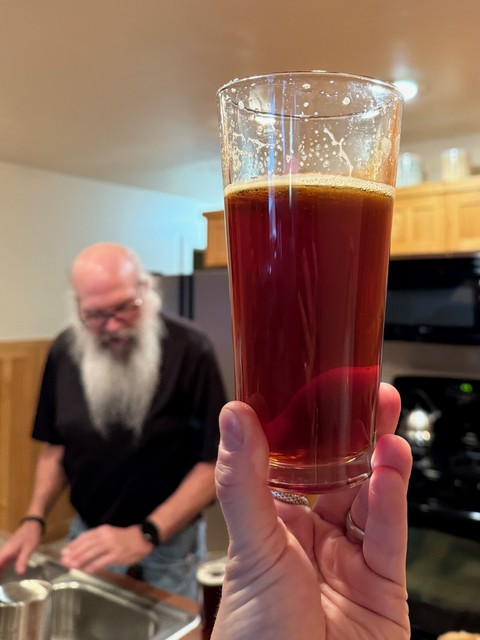 Checked into the AirBnB and Jeff brought homebrew! A banger of a homebrew at that.
