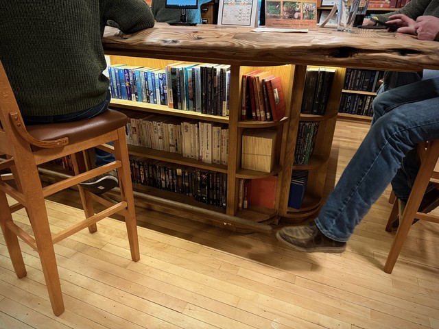 The bar at the old Ogallala library... Second Chapter Brewery.