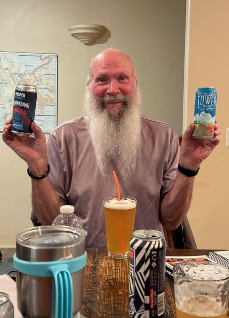 Samplin beers! with a straw?