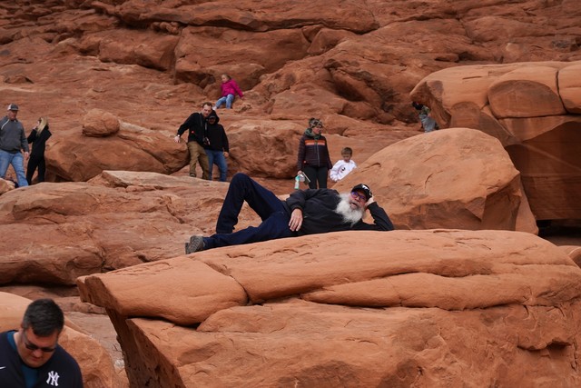 Loungin around at Double Arch