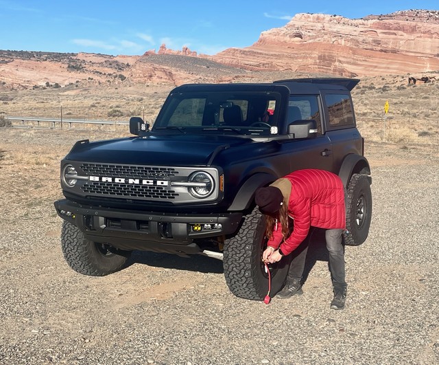 Airing down to get this thing off-road