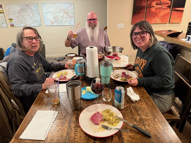 Saint Patrick's Day... we made corned beef and cabbage