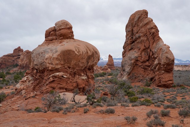 Wild rock formations at Arches