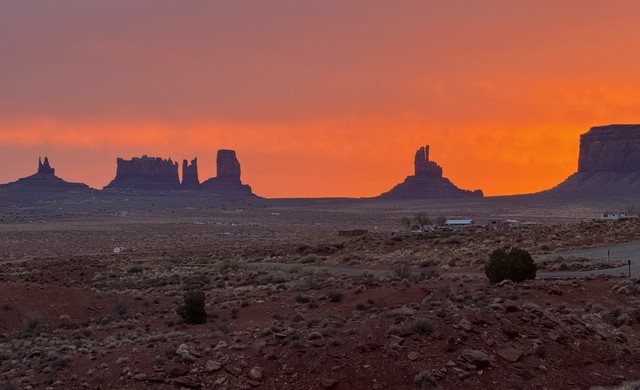 Sunrise from the hotel room
