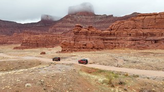 Travel - Driving Potash Road toward Canyonlands