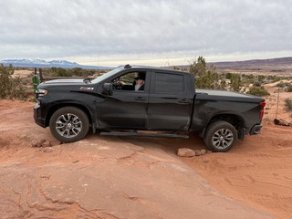 Travel - Stackin rocks for clearance. Afterwards, Jeff remembered that he had airbags on the back and coul...