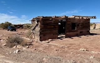 Hanging at these old miner cabins