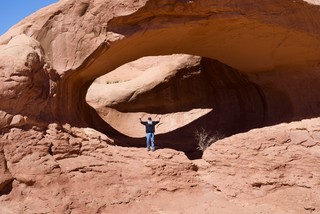 Jeff made the hike up to the arch