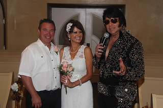 Elvis performing at mom's wedding