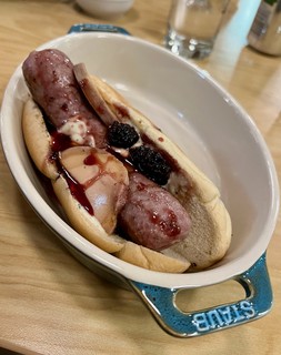This foie gras red wine berry sausage was absolutely ridic