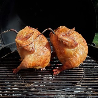 Did a couple beer can chickens