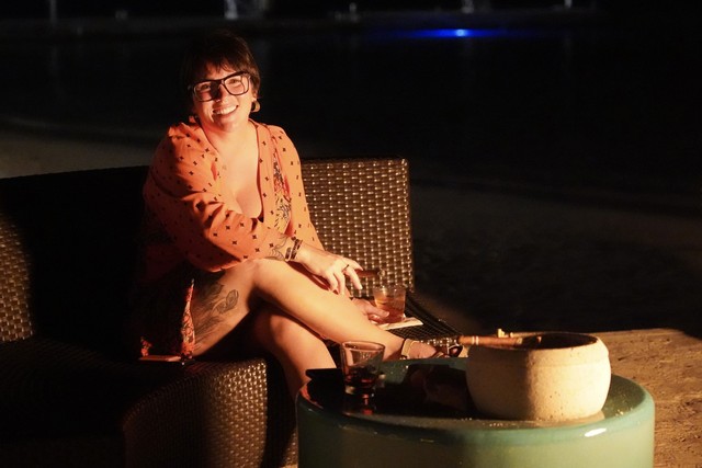 Cuban cigars on the beach