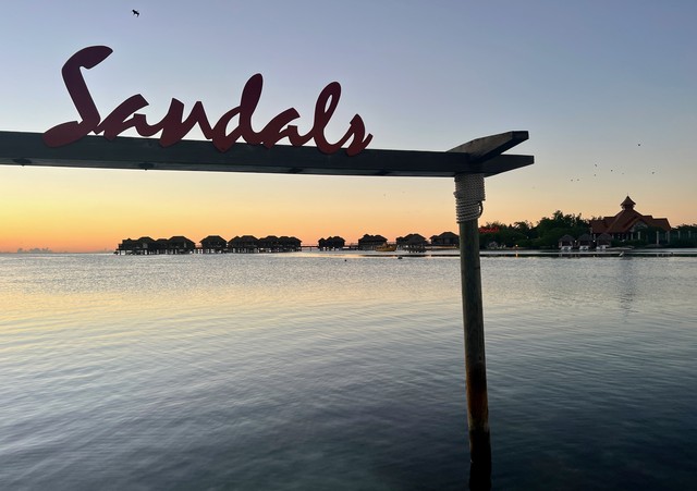 Checking out the Sandals Royal Caribbean resort