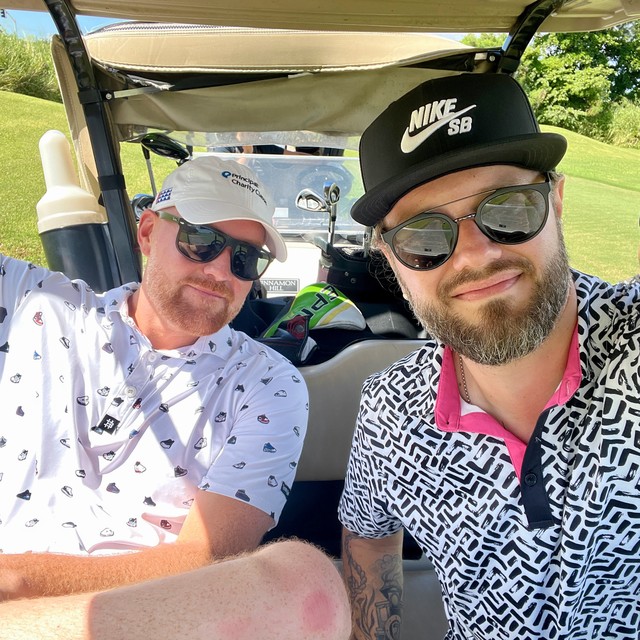 Golfin in Jamaica with reddhed