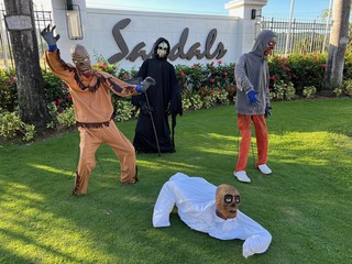 Sandals is ready for Halloween