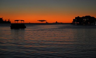 Sunset - The sunset from our table at Bombay