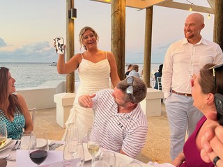 Wedding - Facetiming manny was pretty hilarious