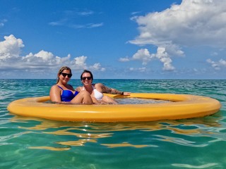 Girlies floatin around