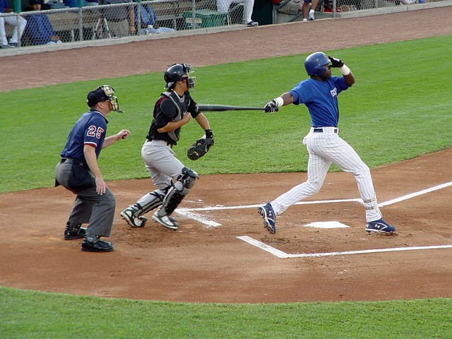 Number 20, Felix Pie. Just hit a triple.