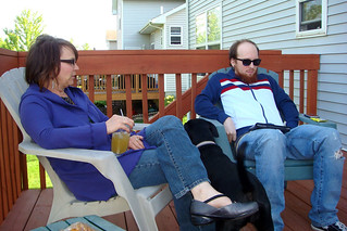 Hanging out on the back porch