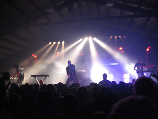 Innerpartysystem - actually pretty good.  Sorta like shiny toy guns/the faint