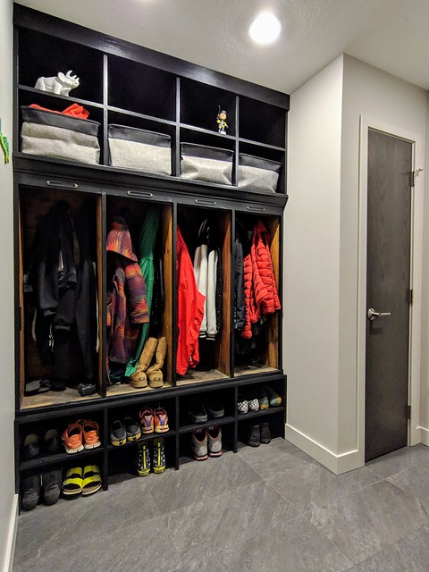 The lockers and new floor