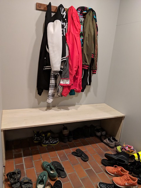 Proof of concept/dry-fitting the shoe storage