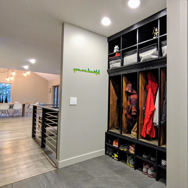 The lockers and new floor