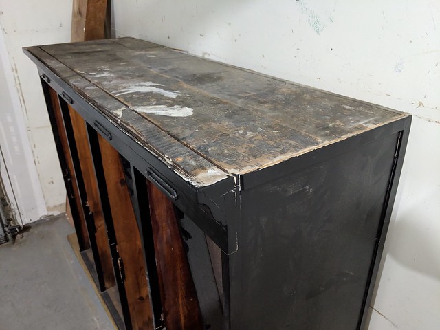 Grimy old lockers ready for their next incarnation