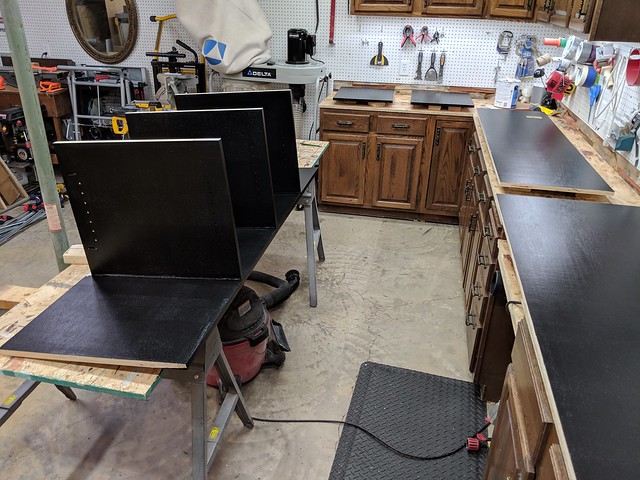 Bottom pieces painted up