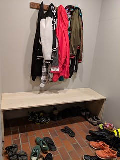 Proof of concept/dry-fitting the shoe storage