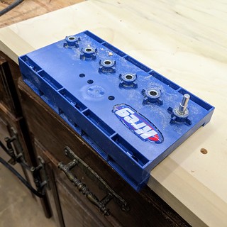 The Kreg shelf pin jig is really nice