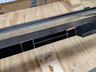 Hand carving out the mortises