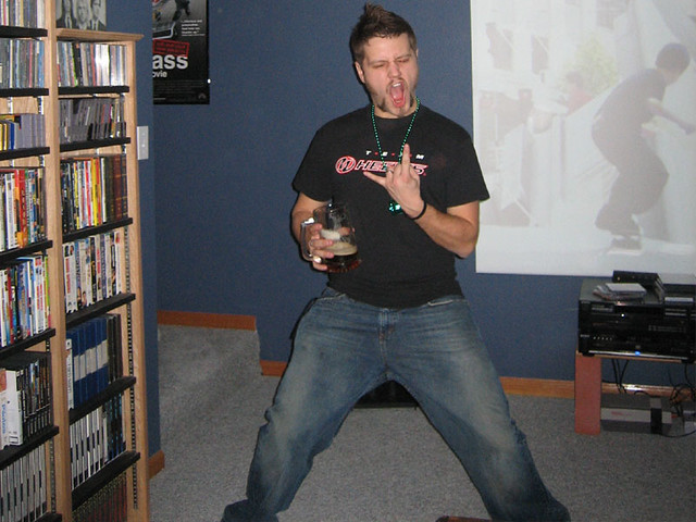 It's hard to not rock out with a stache like this