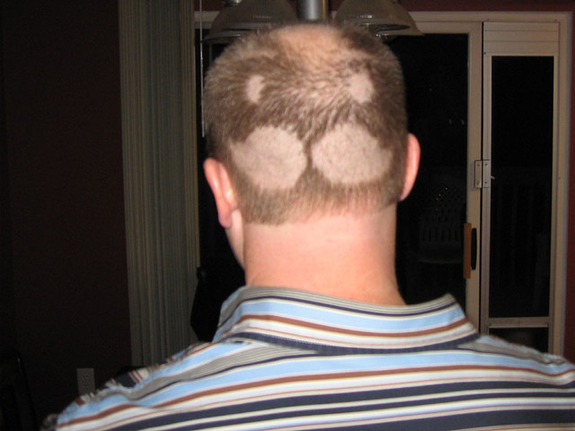 Rico had the pringles logo shaved into the back of his head