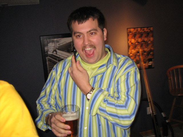 Rich on the phone - weird