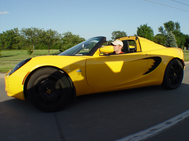 Steve Myers in his Lotus Elise