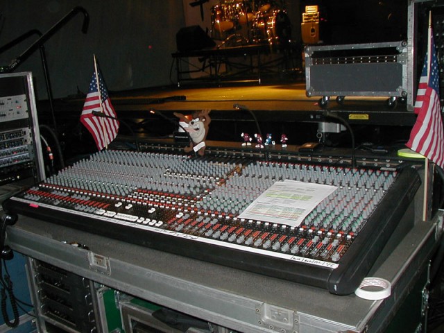 The soundboard we ran