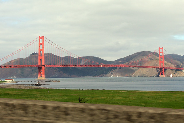 Driving to the Golden Gate Bridge