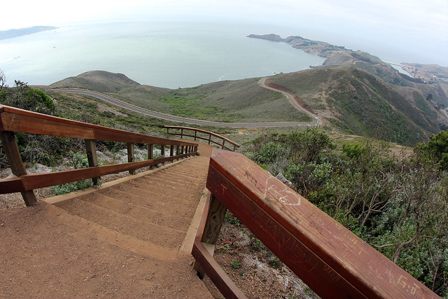 Looking out toward the ocean