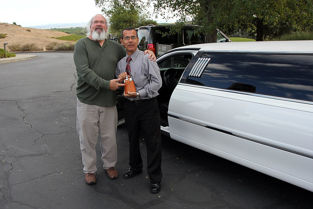 Secret drinks from the limo driver