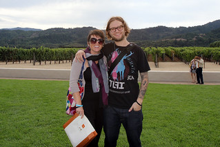 Chilling in the Robert Mondavi Yard