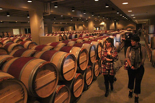 In the Robert Mondavi cellar