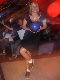 Getting ready to bowl