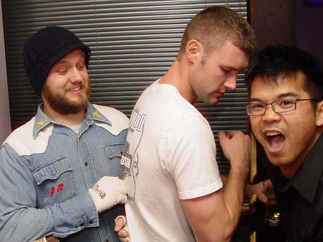 Trent was backing it up on me.