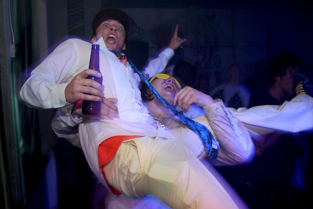 Germ flying into a dudes arms