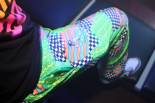 These were my pants.  They glow in a black light.